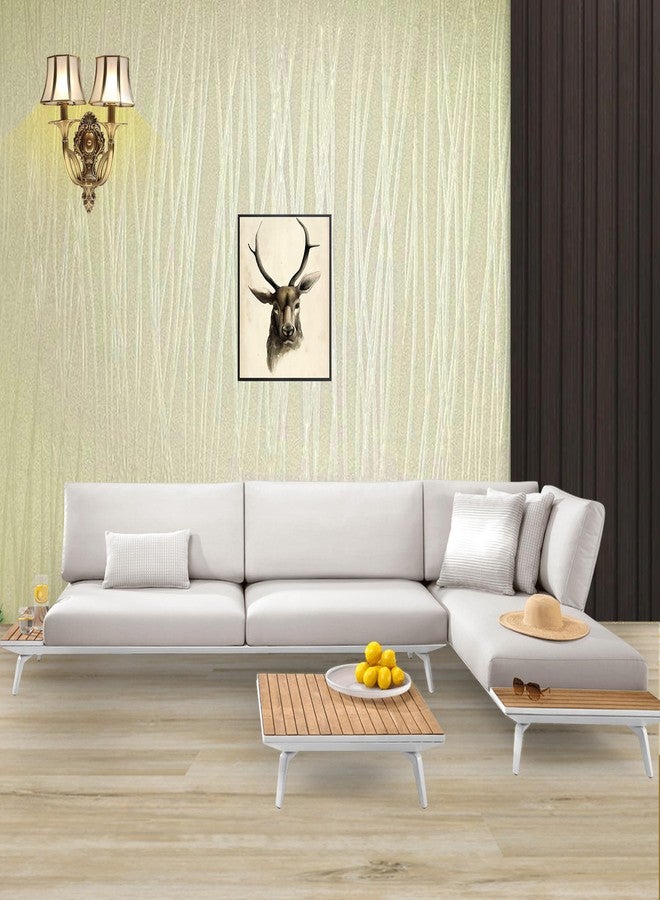 ELTON DIY Self Adhesive goldan Textured Wall Paper Wall Decal for Living Room Bed Room Interior Exterior Easily Removable Furniture Make Over (45 X 600 Cms, Lines, EL111) - Image 2